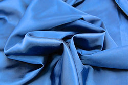 RayLineDo NAVY Color SILKY SATIN FABRIC DRESSMAKING WEDDING PROM-PER YARD