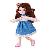 BJD Doll 1/6 SD Dolls 12 Inch Kawaii Ball Jointed Doll DIY Toys with Full Set Clothes Shoes Wig Makeup, Best Gift for Girls (Kelly)
