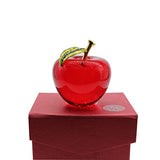 Waltz&F Crystal Apple Paperweight Craft Decoration (red)