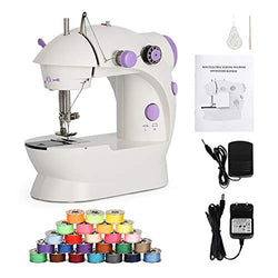 Mini Sewing Machine Electric Sewing Machine Portable Sewing Kit with Thread Dual Speed Double Thread