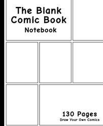 Blank Comic Book: 7.5 x 9.25, 130 Pages, comic panel,For drawing your own comics, idea and design