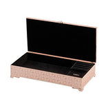 Things Remembered Personalized Rose Gold Tone Antiqued Enamel Musical Jewelry Box with Engraving Included