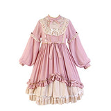 Ez-sofei Girls Sweet Lolita Dress Princess Anime Cosplay Costumes (Pink, L)