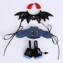 XiDonDon Angel Suit Demon Suit for Ob11, GSC, YMY, BODY9, Molly, 1/12 BJD Doll Clothes Accessories (Black)