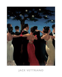 Waltzers Jack Vettriano Dance Dancing Romance Romantic Print Poster 15.75x19.5