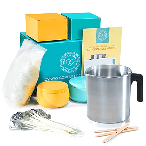 Complete Candle Making Kit - Candle Kit for Making Candles - Candle Kit for Soy Candle Kit to Make Your Own Candles Set - Candles Kit DIY Candle Making Kit - Hearts & Crafts