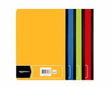 AmazonBasics College Ruled Composition Notebook, 100-Sheet, Assorted Solid Colors, 4-Pack