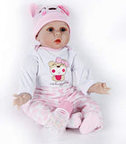 ZIYIUI Reborn Baby Dolls 22''/55cm Reborn Doll Girl Vinyl Soft Silicone Realistic Handmade Newborn Reborn Babies Boy and Girl Toys Reborn Toddler Xmas Gifts