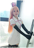 DAZCOS US Size Chainsaw Man Power Cosplay Costume Nurse Uniform Dress with Nurse Hat Socks and Gloves (Small)