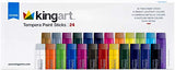 KINGART Tempera Paint Sticks - Set of 24