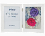 Chilly Immortal Flower Photo Frame, Preserved Flower Rose Picture Frame, Never Withered Roses Gifts