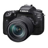 Canon EOS 90D DSLR Camera 32.5MP Sensor with EF-S 18-135mm Lens + SanDisk 32GB Memory Card + Case + Tripod + A-Cell Accessory Bundle (Black)