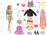 Barbie Advent Calendar with Barbie Doll (12-in), 24 Surprises Including Day-to-Night Trendy Clothing & Accessories, Festive Holiday Themed Packaging for Kids 3 to 7 Years Old