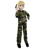 EVA BJD Andy 24" Camouflage Boy 60cm 1/3 SD Doll Ball Jointed Dolls Soldier Figure Toy