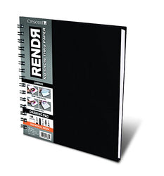 Crescent Creative Products 12-00017 Rendr Wire-Bound Sketchbook, 8" x 8"