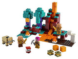 LEGO Minecraft The Warped Forest 21168 Hands-on Minecraft Nether Creative Playset; Fun Warped Forest Building Toy Featuring Huntress, Piglin and Hoglin, New 2021 (287 Pieces)