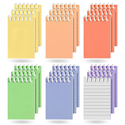 18 Pieces Spiral Small Notebooks Mini Notebooks Bulk Notepads Party Favors for Kids Rainbow Colored Top Bound Memo Books for Note Taking, Boys Girls Adults, Office School Supplies 2.2 x 3.5 Inch