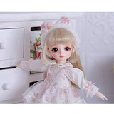 HGFDSA 1/6 BJD Doll SD Doll 26Cm/10.2inch Exquisite Fashion Female Doll Birthday Present Doll Child Playmate Girl Toy,Fullset
