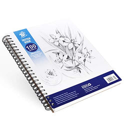 TBC The Best Crafts Sketch Book, 9 x 12 Inch Sketch Paper with 100 Sheets/100gsm, Professional Sketch and Drawing Pad for Beginners and Artists
