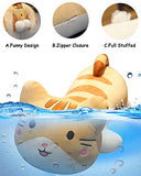 N-A Soft Calico Cat Big Hugging Plush Body Pillow, Cute Stuffed Kitty Animals Toy Pillow Cushion Home Decor Gifts,Yellow(15.7/23.6/31.5/39.4 Inch)