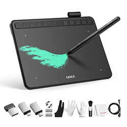 UGEE S640W Drawing Tablet,Wireless 6.3 x 4 Inch Large Area, 8192 Levels Pressure Pen Stylus, 10 Hotkeys, Compatible with Chromebook Windows 10/8/7 Mac Os Android Linux Artist,Designer