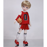 Sunlight Basketball Boy BJD Doll 1/6 Fashion SD Dolls 28.5cm Ball Jointed Doll, with Full Set Sportswear Shoes Wig Makeup, Handmade Action Figure Toys