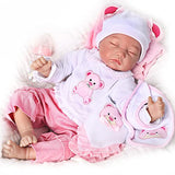 WOOROY Lifelike Reborn Baby Dolls Girl - 22 Inch Sleeping Real Life Baby Dolls Realistic Newborn Baby Dolls Reborn Doll Reborn Babies That Look Real Gift for Kids Age 3+