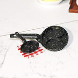 JIDOANCK Mini Metal Frying Pan Toy Model for Doll House Omelette Pot Toy Accessories,Miniature Doll House Furniture and Accessories - B