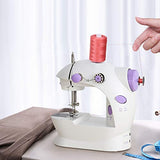 Mini Sewing Machine Electric Sewing Machine Portable Sewing Kit with Thread Dual Speed Double Thread