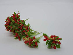 10 Pieces Miniature Chirstmas Flower clay Dollhouse Fairy Garden Mini Plant Trees Artificial Flower Tiny Orchid #04