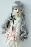 JD337 7-8inch 18-20CM Pony Braids BJD Doll Wigs 1/4 MSD Synthetic Mohair Doll Accessories 5 Colors Available (Grey)