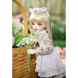 11.4in Mini 1/6 BJD Dolls Cute Girl SD Doll Full Set Ball Jointed Doll with Clothes + Shoes + Wig + 3D Eyes + Makeup, Box Packaging