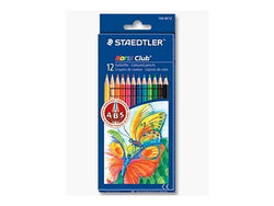 Staedtler Noris WOPEX colour 185 C12 Colouring Pencil - Cardboard Wallet of 12 Assorted Colours