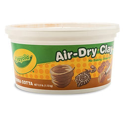 Wholesale CASE of 25 - Crayola Air-Dry Clay -Clay, Air Dry, 2.5lb., Terra Cotta