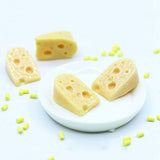 10Pcs Cheese Bread Design Miniature Food Model Toys Dollhouse Scenery Decoration,Perfect DIY Dollhouse Toy Gift Set C