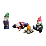 BARMI 4 Pack Miniature Gnomes Garden Decorations Garden Gnomes Outdoor Fairy Garden Gnomes Funny Gnomes Decor Gnome Ornaments Mini Gnome Figurines Gnome Gifts 4 Pack