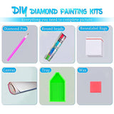 Adult Diamond Painting Kits, DIY 5D Round Vase Full Diamond Flower Floral Diamond Art, Great for Kids Painting and Home Leisure and Wall Decor