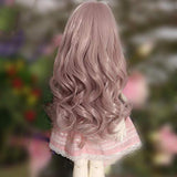 Wig for N Doll 1/3 High-Temperature Long Curly Hair Brown Pink Colors for Dolls Charge L03#22-24cm Extra Doll Accessories DIY L03 24color