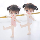 YILIAN BJD Dolls 1/8 SD Dolls 6" Movable Joint Mini Doll + Clothes + Makeup + Shoes + Wigs + Sock, for Collections, Children's Toy