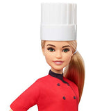 Barbie Chef Doll, Petite, Dressed in Chef-Inspired Coat with Frying Pan, Chef'S Hat and Blonde Hair, Gift for 3 to 7 Year Olds