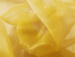 Crystal Organza Dark Yellow 58 Inch Fabric By the Yard (F.E.®)