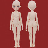 ZDLZDG Cute Girls BJD Doll 1/6 Ball Jointed Resin Doll Full Set, 100% Handmade, High 11.8 Inch/30cm, Christmas Series Gift for Girl