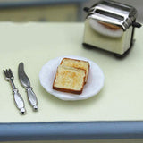 JIDOANCK Doll House Miniature Mini Bread Toaster Maker Model DIY Kitchen Accessories,Miniature Doll House Furniture and Accessories - B