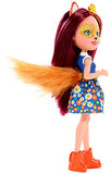 Enchantimals Felicity Fox Doll & Flick Figure, 6-inch small doll, with long brown hair, animal ears and furry tail, removable skirt and shoes, Gift for 3 to 8 Year Olds [Amazon Exclusive]