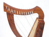 12 String Harp Celtic Design 24" TALL Extra Strings Tuner Carrying Case New