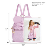 Girls Mini Backpack Bowknot Polka Dot Cute Small Daypacks Convertible Shoulder Bag Purse for Women