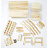 Melissa & Doug Solid Wood Table & Chairs (Kids Furniture, Sturdy Wooden Furniture, 3-Piece Set, 20” H x 23.5” W x 20.5” L)