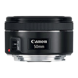 Canon EF 50mm f/1.8 STM Lens + 3pc Filter Kit + Lens Pen + Blower + Hood + Lens Pouch + Cap Keeper