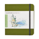 Speedball Travelogue Drawing Book, Square 5-1/2 x 5-1/2, Artist Journal 2-Pack, Cadmium Green & Vermilion Red