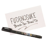 Tombow 82039-Fudenosuke Brush Pen, Soft Tip, Black, 5 Pack